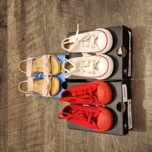 Little Girl's Converse & Sandel Shoe Bundle